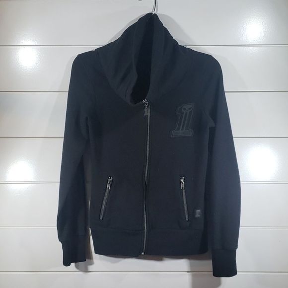 Harley Davidson Scoop Neck Jacket Number One Skull Collection - Picture 1 of 5